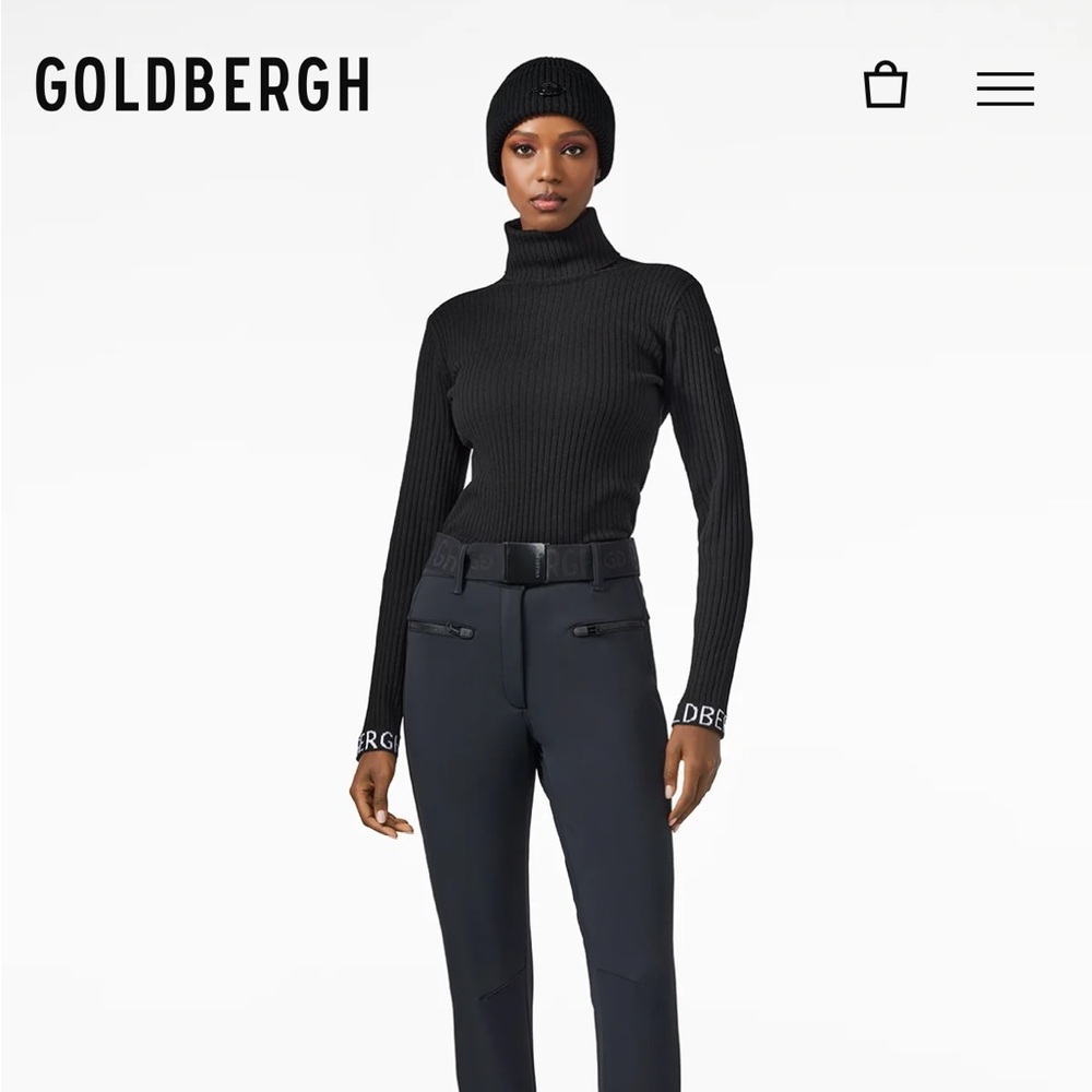 Goldbergh Mira Long Sleeve Knit Sweater Ski Mid Layer